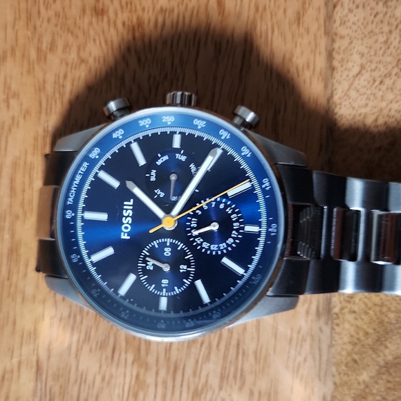 Mens Fossil Sullivan Multifunction Stainless Steel Watch - Picture 6 of 6